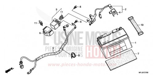 BATTERIE CBR600RAC de 2012